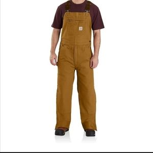 LOOSE FIT WASHED DUCK INSULATED BIB OVERALL